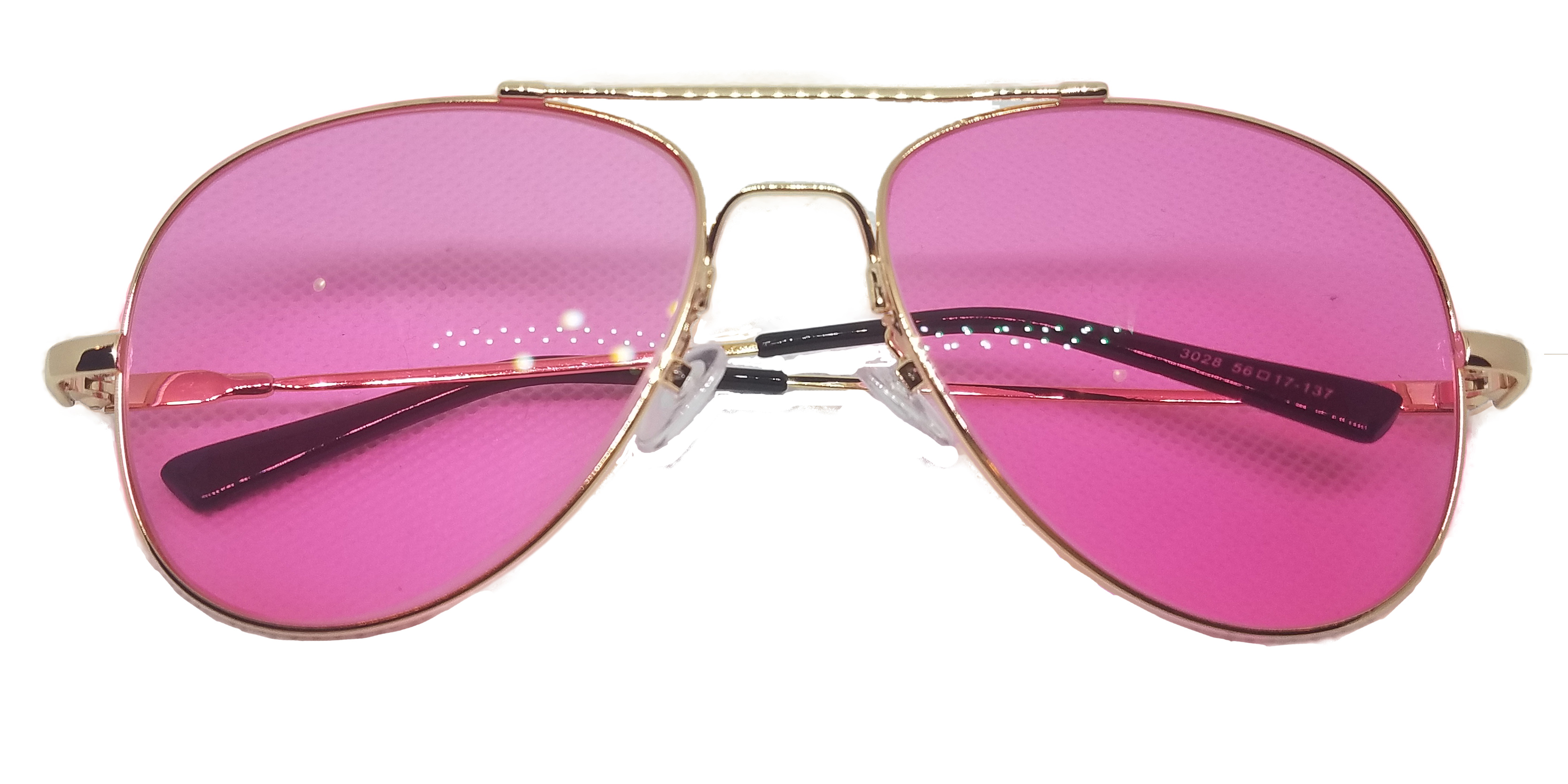 White and Gold Big Sunglasses