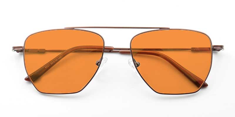 half rim black/gold glasses