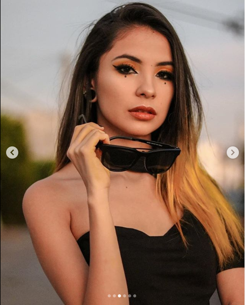 Woman with aviator black clip on frames