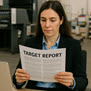 businesswomen reading report
