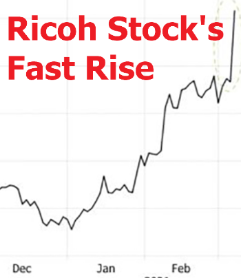 Ricoh Stocks Fast Rise image